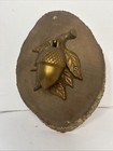 Vintage Acorn Door Knocker  Mounted On A Old Oak Wooden Base 1979