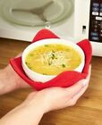 Set Of 2  microwave Safe Bowl Holder - Heat Resistant Plate Hugger - Multipurpose