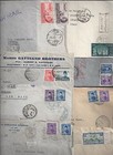 Egypt 1950 s Collection Of 18 Cover Fronts Franked King Farouk Issues Various To