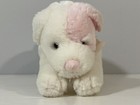 Russ Berrie Sammy Pink And White Rattle Dog 7 5 Inch Plush Stuffed Animal