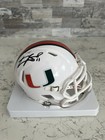 Carson Beck Miami Hurricanes Signed White Mini Helmet  Beckett Witnessed