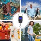 Portable Fish Scale Hanging Travel Lcd Digital  Luggage Electronic 110lb   50kg