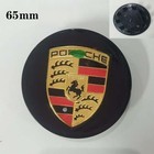 Porsche Wheel Center Cap  Glossy Black  Shiny Silver  Original Style hood Emblem