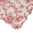 Pioneer Woman Agatha Red Floral Quilted Fabric Placemat 14  X 20  Christmas New