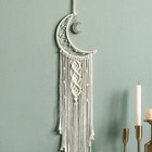 4pcs Metal Dream Catcher Dreamcatcher Macrame Craft Hoop Diy Half Crescent Moon