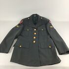 Vintage 1970s Vietnam Era Us Army Green Dress Uniform 37r Jacket Pants 31 34 Hat