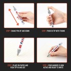 12pcs Waterproof Permanent Paint Marker Pen For Car Tyre Tire Tread Rubber Metal
