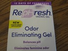 1 Rephresh Odor Eliminating Vaginal Gel 4 Pre-filled Applicators Exp 10 2025