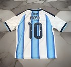 Adidas Argentina Messi World Cup Home Soccer Football Jersey Kids Youth 9-10 S
