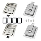 Pack Stainless Door Lock Heavy Duty Flush Mount Handle Latch For Trailer 4
