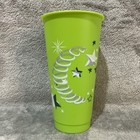 Set Of 5 Starbucks Reusable Cold Cups Tumblers  24oz Coffee Christmas