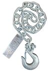 5 16  X 27  Heavy Duty Trailer Safety Chain With Hook On One End  2 Pack 
