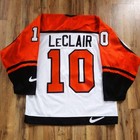 Philadelphia Flyers John Leclair Nike Made In Canada Nhl Jersey Size 48  a  New