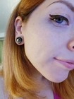 2pcs Eyeball Wood Gauges For Ears Size 2g-1   6-25mm Ear Gauge Plug Saddle St   