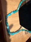 Vintage Navajo Indian Turquoise Nuggets Necklace 13 5 drop