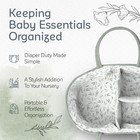 Diaper Caddy Organizer For Baby Nursery Basket With Handle Lid Nursing Caddy Wit