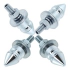 Spike License Plate Bolt Kit Aluminum Alloy Decorative Motorcycle Silver