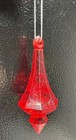 Vintage Lot 30 Red Mcm Acrylic Plastic Prism Christmas Tree Ornaments  4   