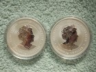 2024 Australian Silver Lunar Dragon Series Iii Colorized  2 Coin Set From Rolls 