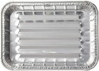 Small Disposable Aluminum Broiler Pan - For Baking  Bbq   Grill Trays  bulk 