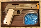 Elastic Precision Model 1911 Rubber Band Gun Made From Black Walnut