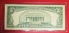 1953-a  5 United States Silver Certificate  blue Seal   circulated Condition 