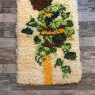 Vtg Latch Hook Tapestry Wall Hanging Plants