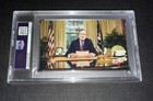 George Hw Bush Signed 3x5 Custom Cut Psa Slabbed 41st Us President