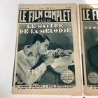 1930 Le Film Complet Lot Of 2 Theater Cinema Horror Film Movie French Magazine