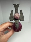 Antique Victorian Original Sewing Bird Clamp On Pin Cushion Tool
