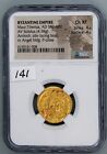Maurice Tiberius  582-602  Av Solidus  Ngc Ch Xf  Constantinople Mint  Gold