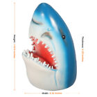 Creative White Shark Garden Art Statue Resin Lifelike White Shark Head Crocodile