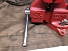 Columbian Nice Bench Vise D43-1 2 Swivel Base 3-1 2  Jaws  Anvil  M5  Red  Usa