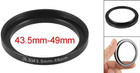 Metal Step Up Filter Ring Adapter  43 5mm To 49mm Camera Lens Filter Anodized Al