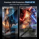 10x Box Protector Sleeves For Premium Vhs Cassette Tape Protective Plastic Case