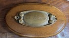 Vintage Solid Brass No Smoking Sign Plaque Wood Wall Mount Office Library