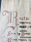 Medieval  Latin Vulgate Bible Leaf Beatus Bir Blessed Is The Man Psalm 1 13 14c