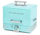 Nostalgia Hot Dog Steamer Aqua