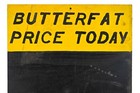 Vintage Primitive Butterfat Price Today Butcher Shop Chalkboard Sign