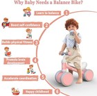 Baby Balance Bike Toys For 10-24 Months Kids Boy And Girls Gifts Toddler Pink