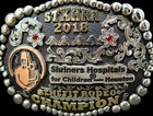 Stxhra Shriners Hospitals Benefit Houston Rodeo Champion Trophy Belt Buckle