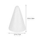 Foam Cone Polystyrene Cone Shapes White Christmas Tree Crafts Table Centerpie   
