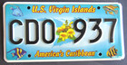 Us Virgin Islands - St Croix - Caribbean Island License Plate  2005  Random Nmbr