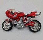 1 18 Maisto Ducati Red   Silver Motorcycle In Nice Shape Used