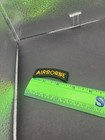 Military Patch U S Army Airborne Shoulder Tab  Black Yellow Letters Sew On