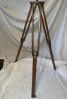 Antique E j  Partridge Portland Surveying Transit Wood Brass Tripod Camera Stand