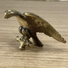 Eagle Antique Bronze Brass Figural Finial Topper Detailed Old Bird Spread Winged