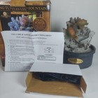 Newport Coast Tabletop Dual Power Led Fountain Diving Turtles Calm Water Sound