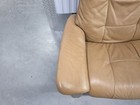 Ekornes Stressless     buckingham    High Back Taupe Leather Sofa Recliner