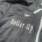 Speedo Swim Parka Unisex Large Purdue Boilmakers Black Hooded Fleece Lined